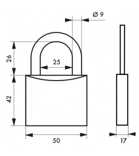 Kłódka Type 1 50 Kabłąk...