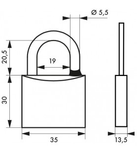 Kłódka Type 1 35 -...