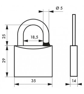 Kłódka Type 3 40Mm -...