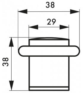 Odbojnik drzwiowy podłogowy...