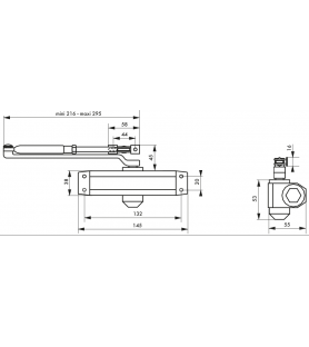 Samozamykacz hydrauliczny -...