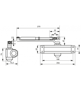 Samozamykacz hydrauliczny...