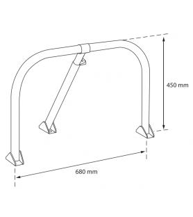 Składana bariera parkingowa...