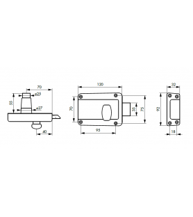 Zamek zasuwa antywłamaniowa...