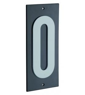 Cyfra 0 przykręcana czarna...