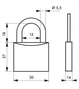 Kłódka Astrolock 30 mm (baran)