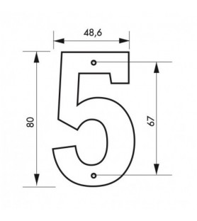 Cyfra 5" wysokość 80 mm |...