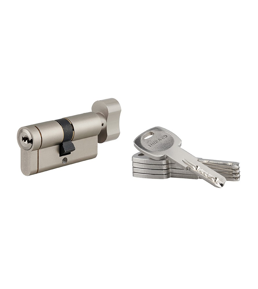 Wkładka TRANSIT 1 z gałką 30x30 mm, funkcja awaryjna, 5 długich kluczy | Thirard
