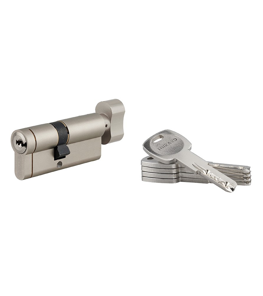 Wkładka TRANSIT 1 z gałką 40x30 mm, funkcja awaryjna, 5 długich kluczy | Thirard